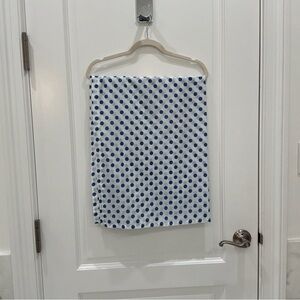 Blue Polka Dot Long Pareo - no ruffle
